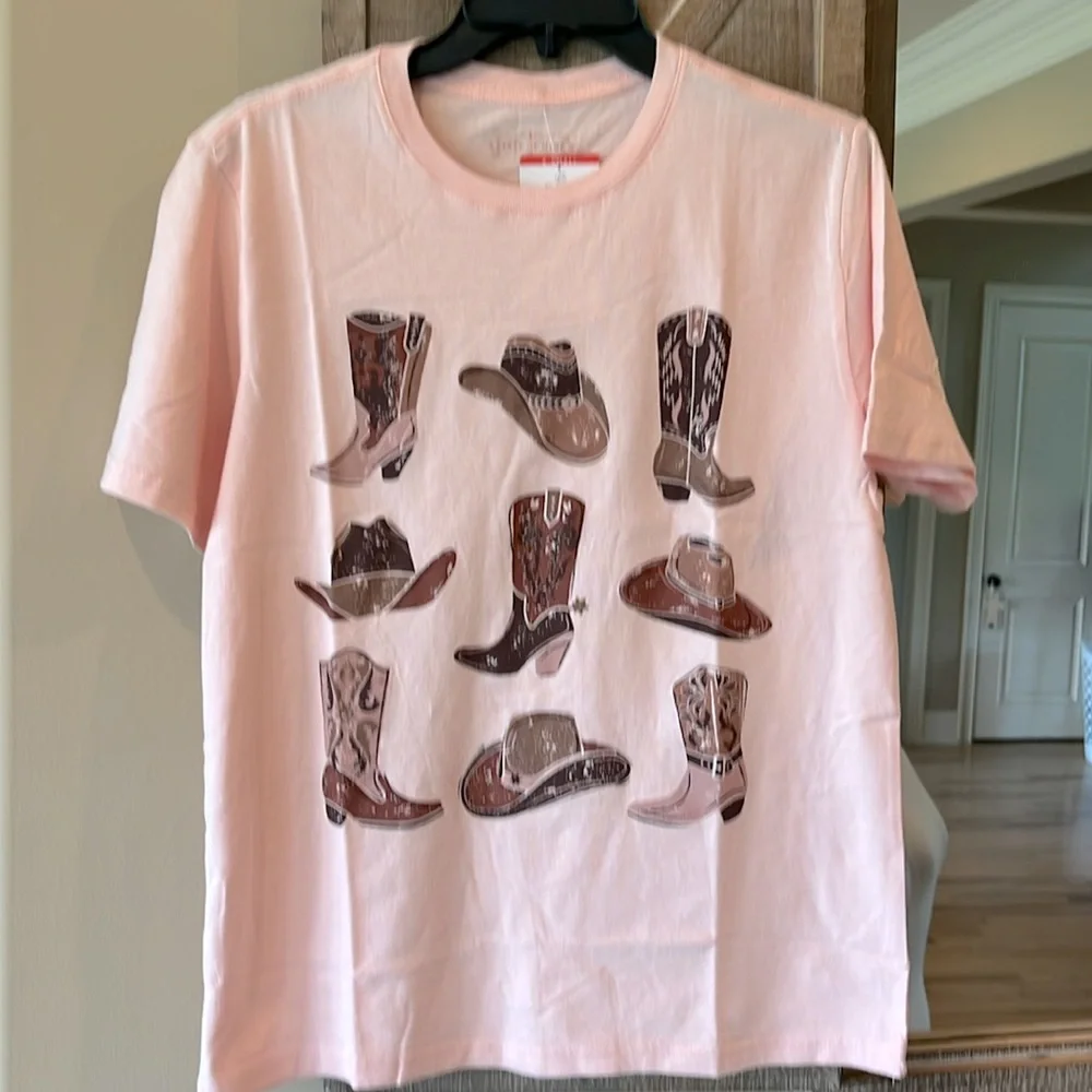Oversized Cowgirl Western T-shirt New